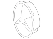 Genuine Mercedes-Benz Grille Emblem Bracket 000-888-01-60-64