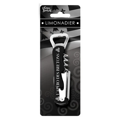 SURDISCOUNT Tire-bouchon - Décapsuleur - Couteau - Limonadier - Apéro - Bretagne - Métal