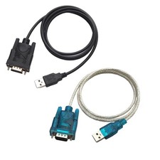 USB to Serial RS232 9 Pin DB9 COM Port Converter Adapter Cable for Windows 7 10