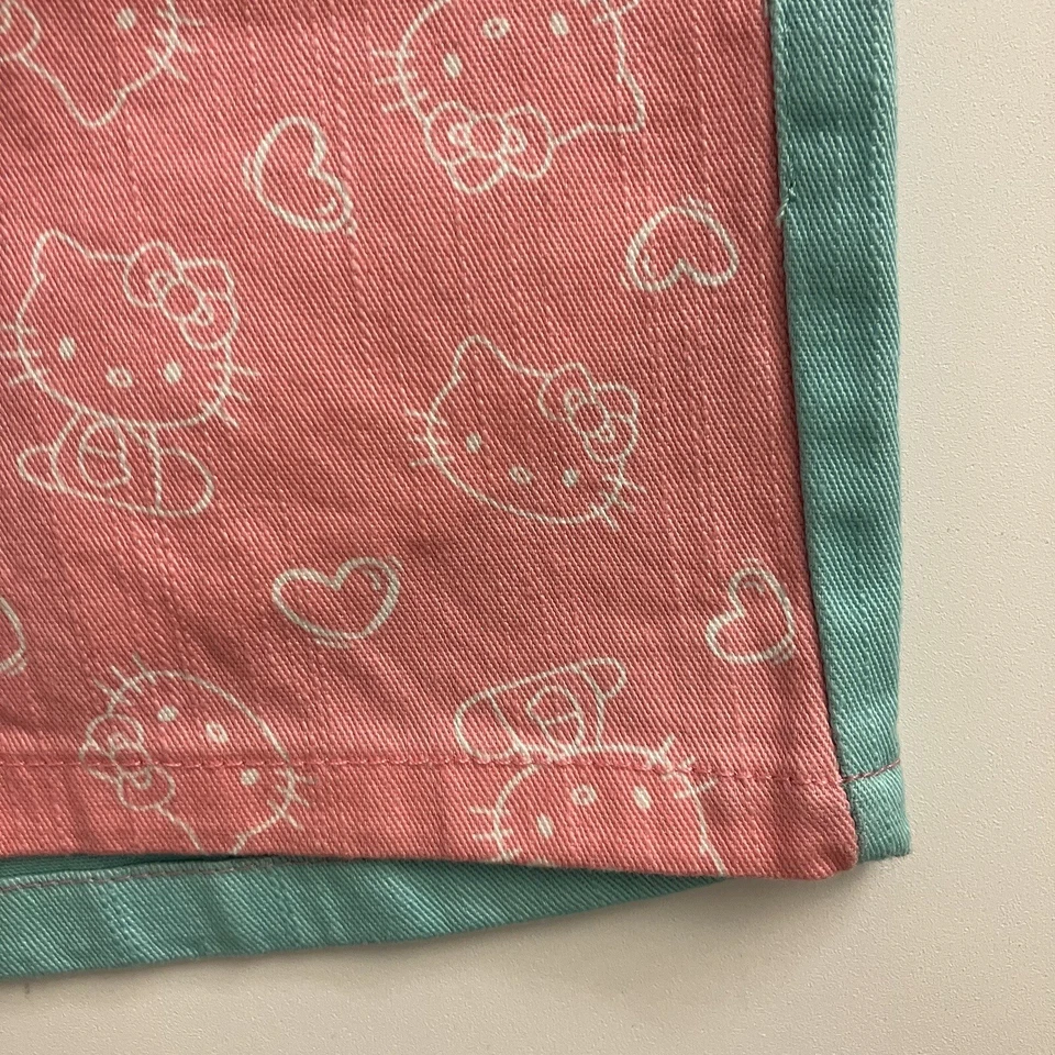 Pantalones cortos de mezclilla para niña Hello Kitty bloques de colores talla S Foto 4 de 4