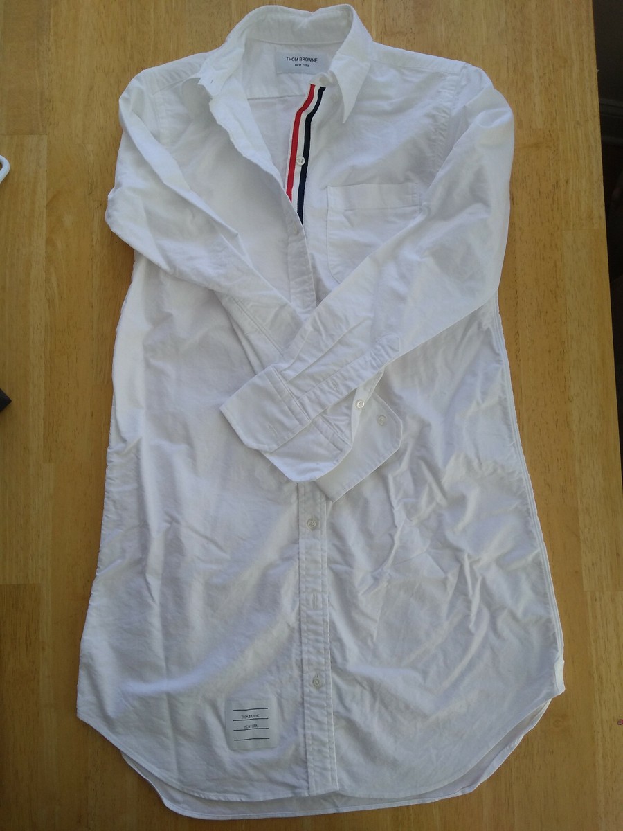 thom browne white dress Thom Browne // Polo Dress – VSP Consignment