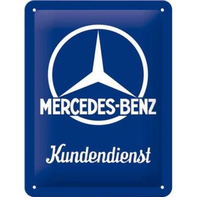 Nostalgic-Art - Garagen Blechschild Metallschild 15x20cm - Mercedes Kundendienst