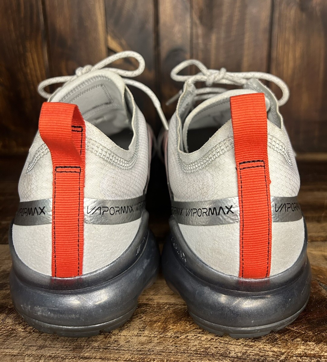 Nike Air Vapormax Pure Platinum Team Orange Shoes Mens Size 9.5 AR6631-003 Buy Nike Air VaporMax 2019 Pure Platinum Team Orange AR6631  main image 2