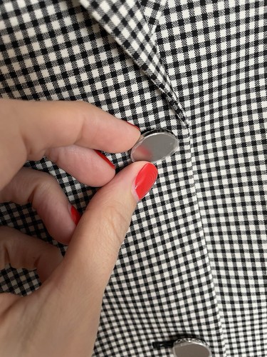 Theory Women’s Slim Wool Blend Blazer NWOT Black White Gingham Careerwear Size 2 - Picture 6 of 14