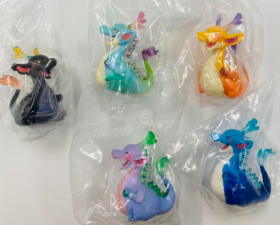 Rainbow Dragon Mascot Figure 2 All 5Types Complete Set Capsule Toy From Japan