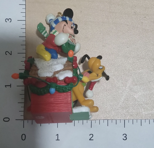Enesco Its Beginning to Lot Like Christmas Mickey Mouse Pluto Doghouse - Imagen 10 de 13