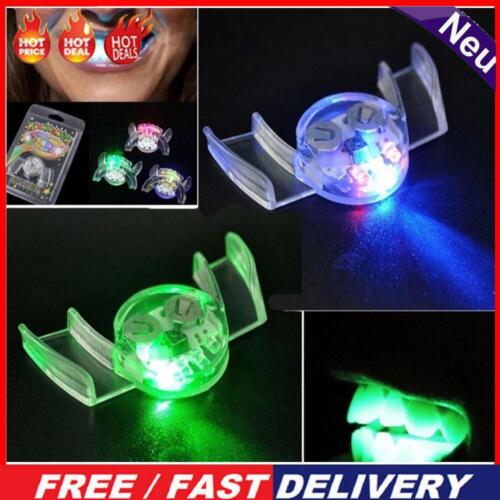 Flashing Mouth Piece Guard - LED Light up Mouthpieces Gadget for Party Supplies - Picture 1 of 7