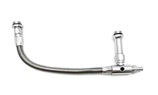 Holley Carburetor Fuel Line 4150 4160 Quickfuel AED Dual Feed Braided Silver