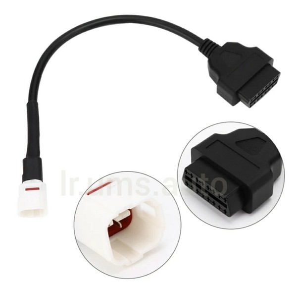 Yamaha Motorrad 4Pin Auf 16Pin OBD2 Diagnose Stecker Kabel Adapter-image