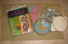 Vtg AVON Needlecraft OWL WALL HANGING  Crewel Embroidery Kit   more items