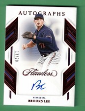 2023 PANINI FLAWLESS BROOKS LEE AUTO RED PARALLEL 13/20 TWINS