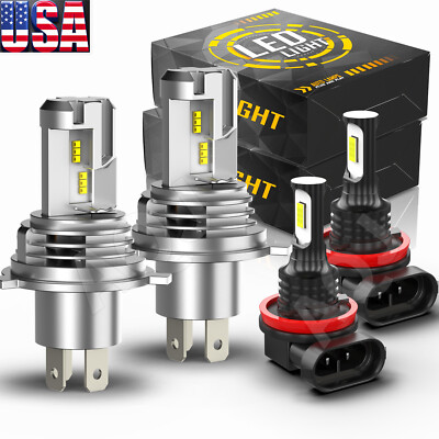 For Toyota Tundra SR5 2014-2019 C9 LED Headlight High/Low Fog Light Combo Bulbs