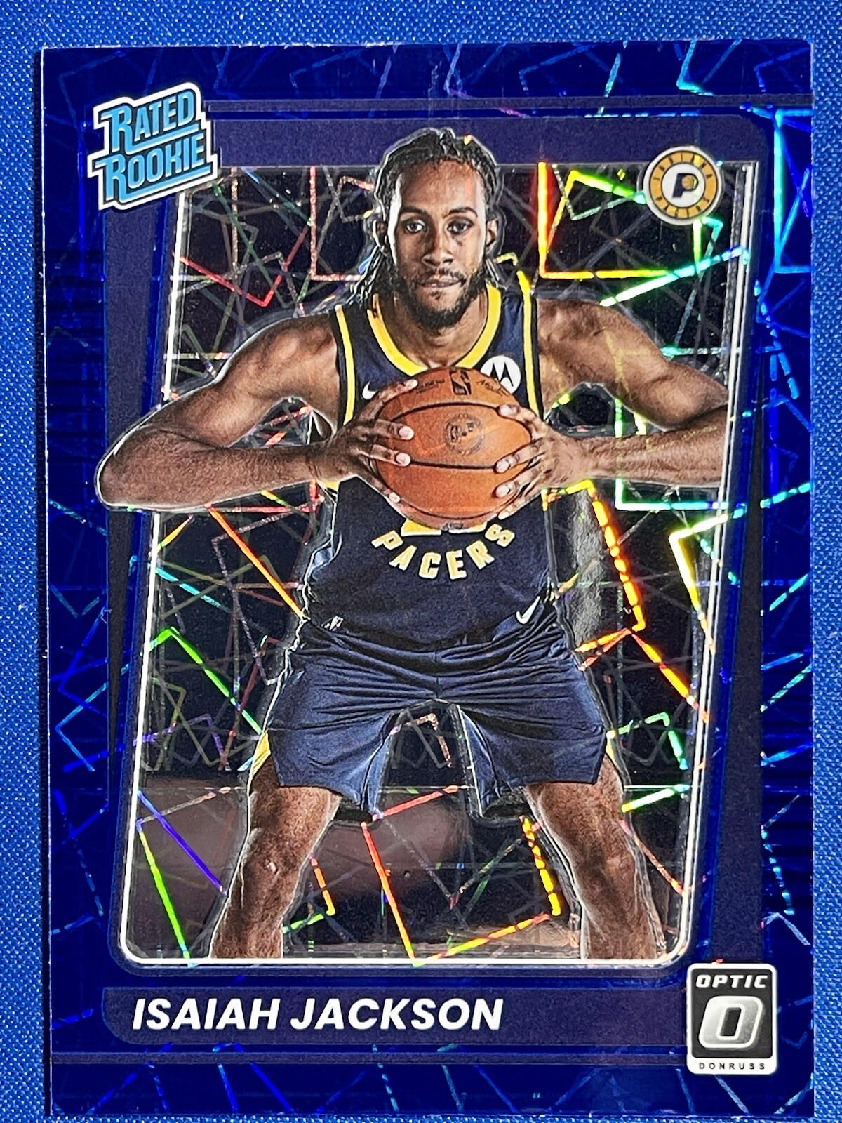 2021-22 Donruss Optic Blue Velocity #167 Isaiah Jackson RC Rated Rookie Pacers