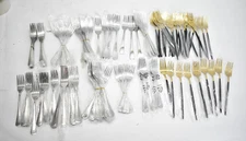 Bulk Wholesale Lot of 125 Stainless Steel Dinner Forks 7" - 7.5" Various Brands