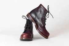 L.L. BEAN KATAHDIN CHIPPEWA ENGINEER BOOTS OMSU3 OXBLOOD BROWN MEN'S 7 EE USA