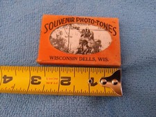VINTAGE SOUVENIR PHOTO-TONES MAILER WISCONSIN DELLS 20 PHOTO CARDS PACK 1940'S