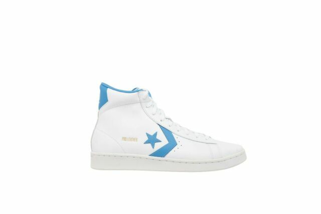 Size 10.5 - Converse Pro Leather High White Blue 2020 for sale online | eBay