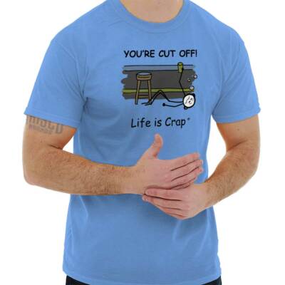 Life is Crap Drunk I Blacked Out Drinking Adult Short Sleeve Crewneck Tee