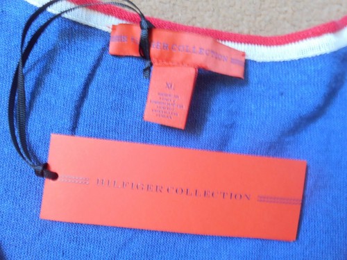 Tommy Hilfiger multi logo scoop nk vest top linen brand new with tags bnwt - Picture 2 of 2