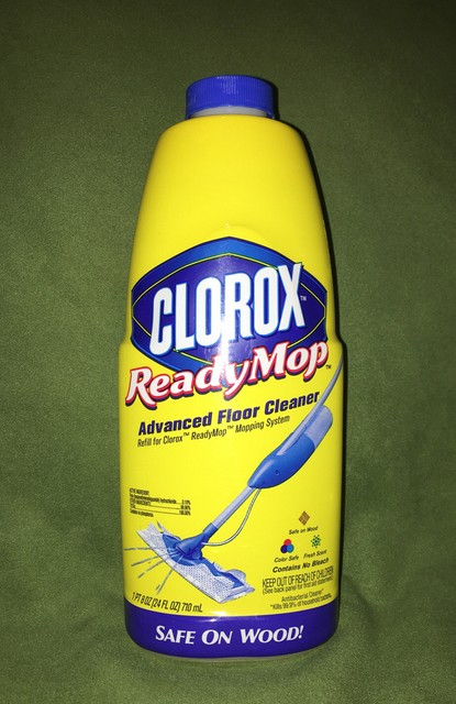 mop floor with clorox