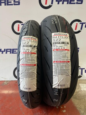 120/70-ZR17 & 180/55-ZR17 BRIDGESTONE S22 MOTORBIKE MOTORCYCLE
