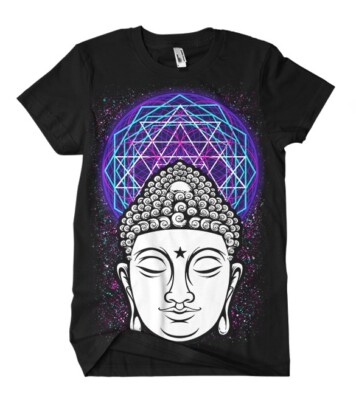 Buddha Flower of Life T Shirt Unisex Yoga Men Women Graphic Tee
