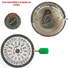 Seiko SII NH36 movement White Day Date @ 3 o'clock Crown@3 or 4  o'clock JAPAN 