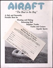 Vintage Airaft The Boat in a Bag Hunting Fishing Swimming Cruisers Brochure