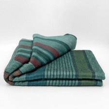 Soft and Warm Striped ALPACA Wool Throw Blank...