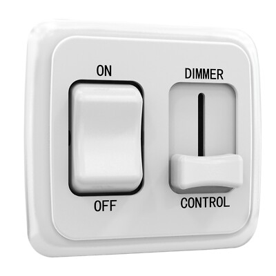 RV Toggle Style Light Switch with High-Side Dimmer 12V DC
