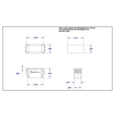 Creative Products Group RV Switch Blank, White