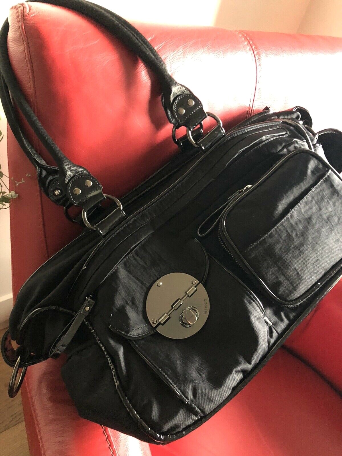 mimco turnlock baby bag