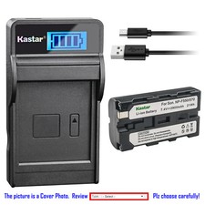 Kastar Battery LCD Charger for NP-F570  CCD-TRV62 CCD-TRV65 CCD-TRV66 CCD-TRV67