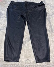 Lane Bryant Polyester Spandex Ankle Pants Womens Plus Size 26 Black
