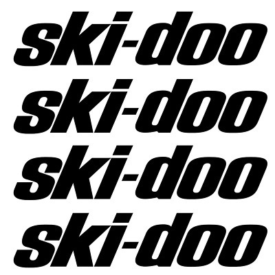 SkiDoo Decal Snowmobile Sticker Windshield Graphics Ski Doo BRP - ANY SIZE