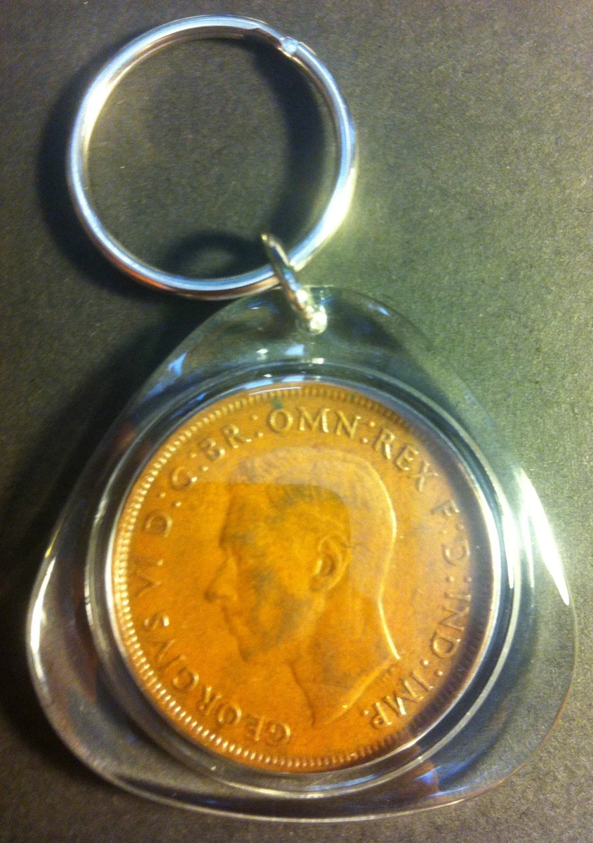 Awesome Collectible Australian 1943 Y. Perth Mint Birthday Penny Key Ring