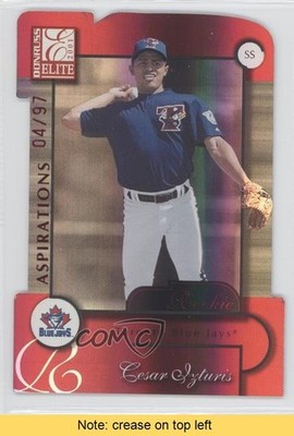 2001 Donruss Elite Rookie Aspirations Die-Cut 4/97 Cesar Izturis #169 READ 2i9