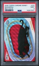 2025 Topps Chrome Disney BAGHEERA Red Wave Refractor 1/5 Jungle Book PSA MINT 9