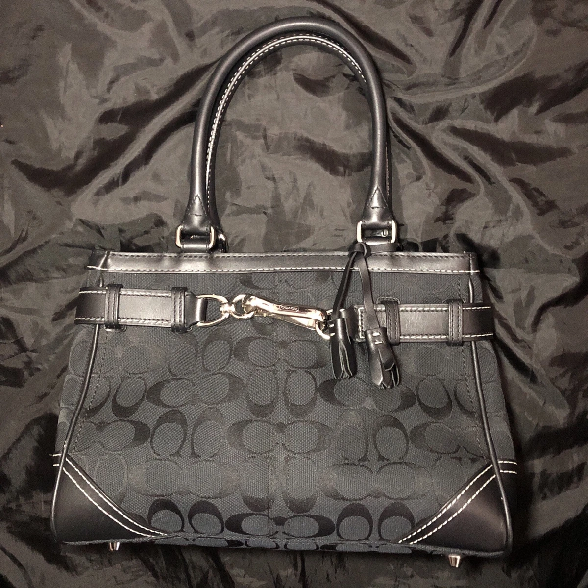Coach Hampton Medium Canvas Exterior Bags & Handbags for Women for