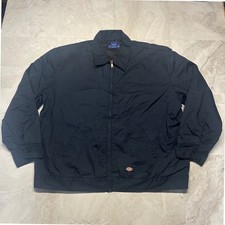 Dickies Eisenhower Jacket Navy Blue Mens 2XL Quilted Lined Workwear Coat 0377