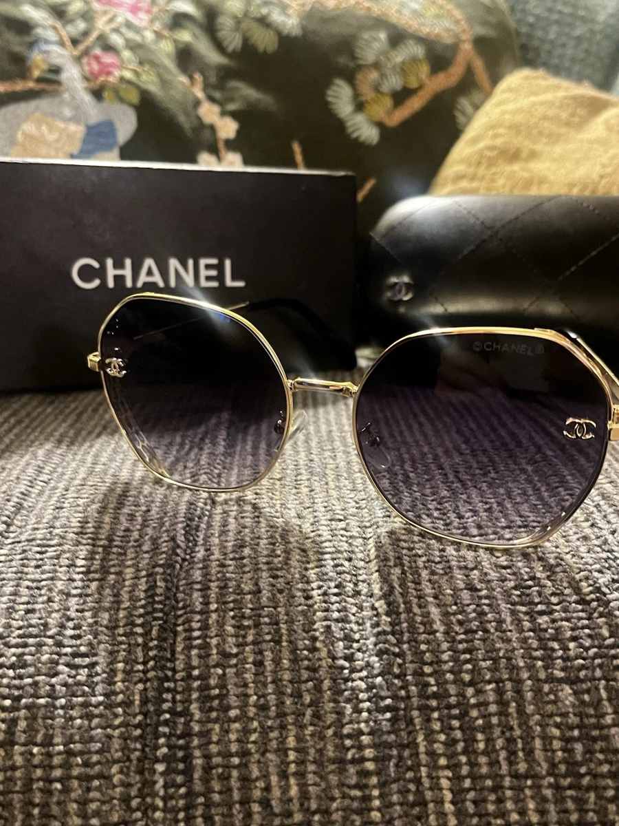 CHANEL Gold with Vintage Sunglasses for Women for sale | eBay