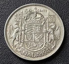 1941 Canada 50 Cents George VI Silver Coin – 80% Silver Half Dollar