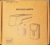 Teccyc Fahrradbeleuchtung Set Mit Lichtsensor Fahrradlampe 70 Lux Led Stvzo