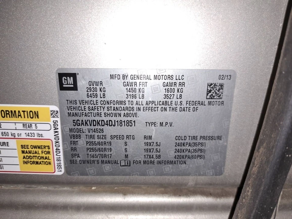 Control de temperatura/calentador/aire acondicionado trasero 2013 Enclave Sku#4254883 Foto 4 de 4
