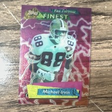 1995 Topps Finest Fan Favorite Insert Michael Irvin #FF10 Dallas Cowboys NFL