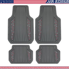 Hello Kitty 4pc Floor Mats Cars Trucks Suvs Grey Rubber Heavy Duty Non-slip Hello Kitty 4pc Floor Mats Cars Trucks Suvs Grey Rubber Heavy Duty Non-slip