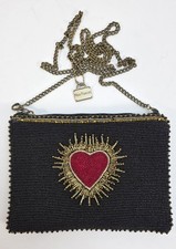 Mary Frances 'Affection' Bag Beaded Red Heart Crossbody Clutch