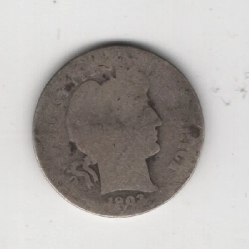 1893 P BARBER DIME 90% SILVER PHILADELPHIA 10¢ UNITED STATES AMERICA TEN CENTS