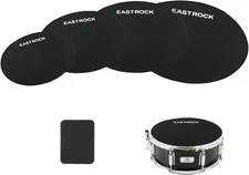 EASTROCK Drum Mute Pads Set 5 Pieces Foam Drum Silencer Pads, Fit 10”, 12”, 14”,