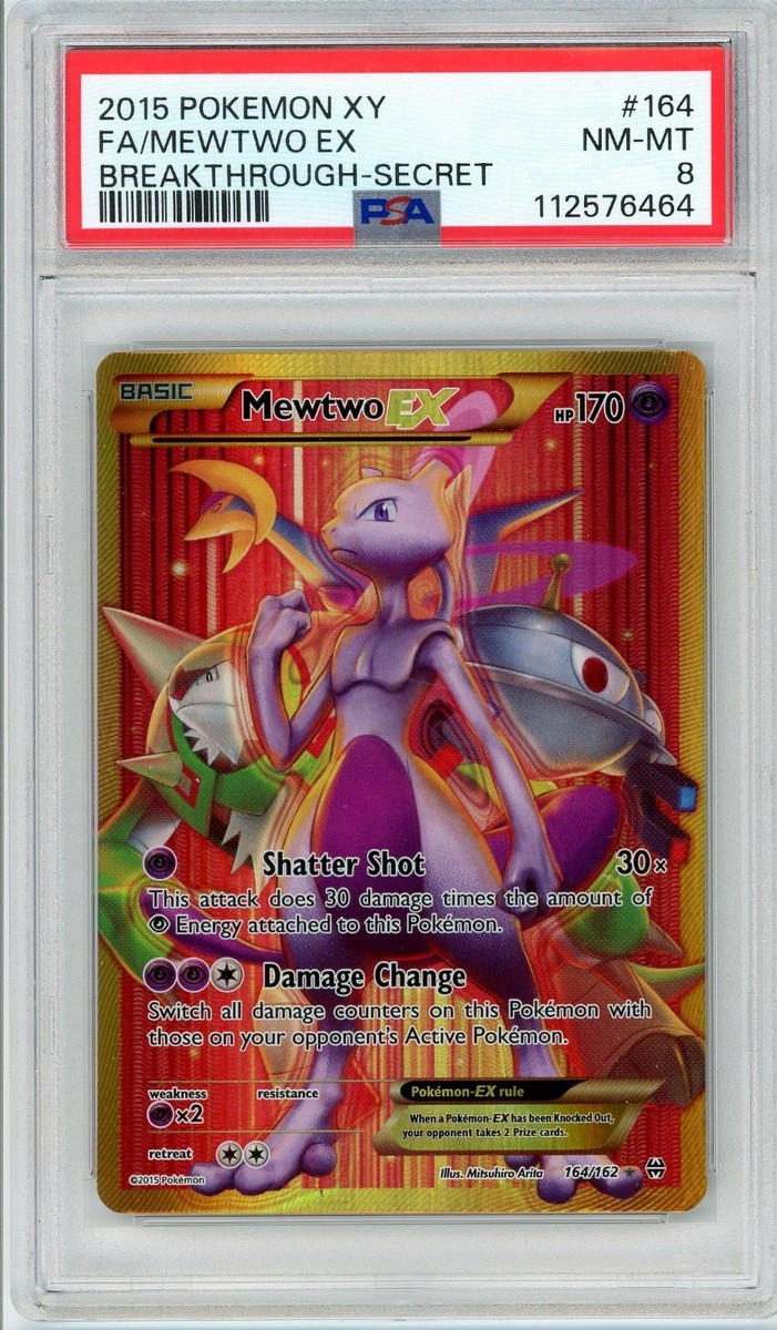 Pokemon Mewtwo EX Breakthrough Secret #164 PSA 8 NM/MT | eBay